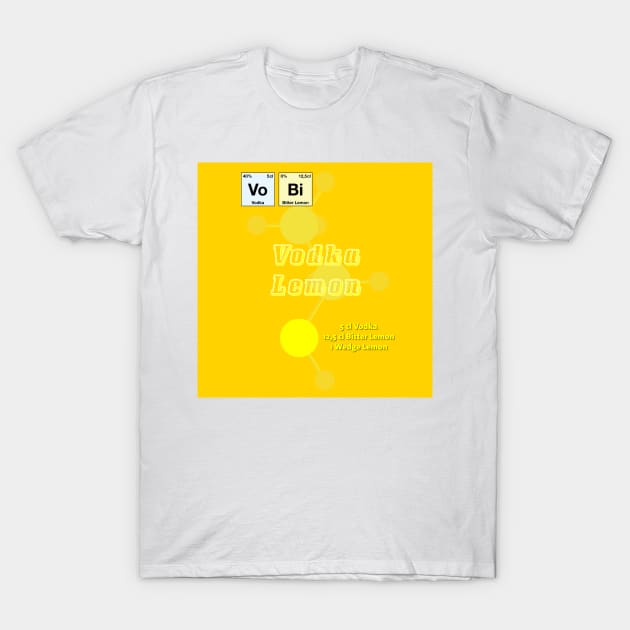 Square Vodka Lemon T-Shirt by Art-Frankenberg